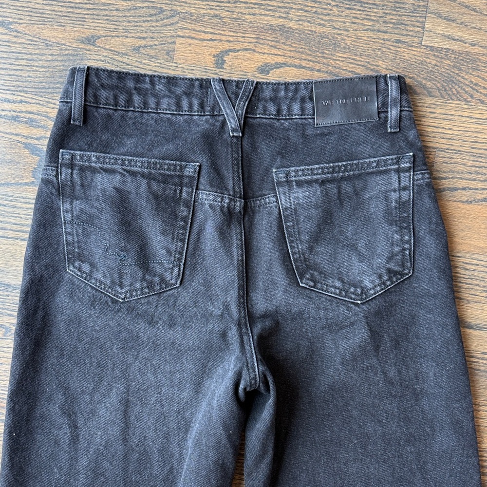 We The Free Washed Vintage Black Wide-Leg Ankle Jeans size 28 NWOT - Picture 12 of 13